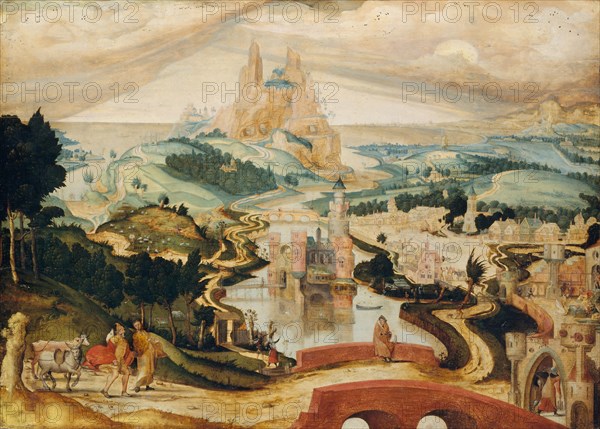 The Arrival in Bethlehem, ca. 1540. Creator: Master LC.