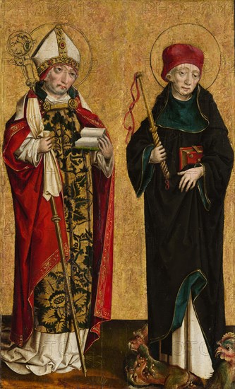 Saint Adalbert and Saint Procopius, ca. 1490-1500. Creator: Master of Eggenburg.