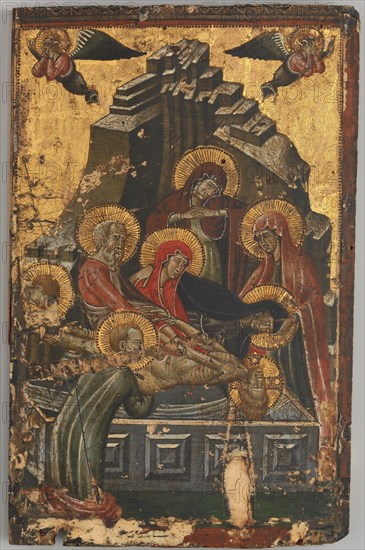 The Entombment, first half 14th century. Creator: Master of Forli.