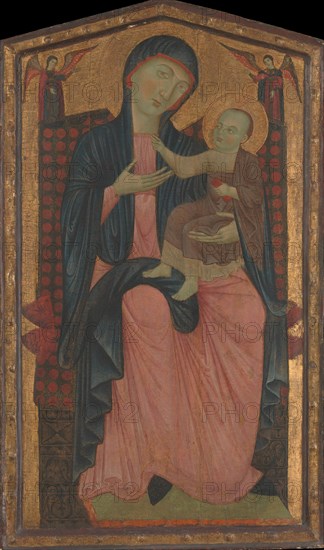 Madonna and Child Enthroned. Creator: Master of the Magdalen.