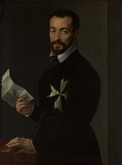 Portrait of a Knight of Malta, Probably Fra Jacopo Salviati, 1566. Creator: Mirabello Cavalori.