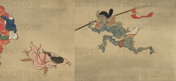 Copy of Night Parade of One Hundred Demons from the Shinjuan Collection, 18th century. Creator: Mochizuki Gyokusen.