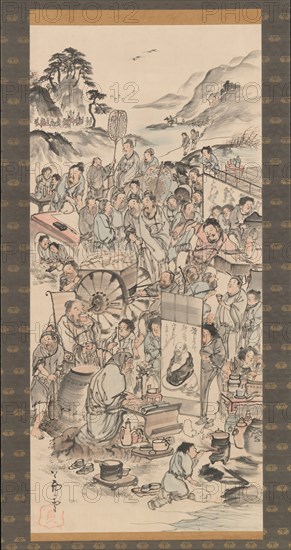 Drinking Festival of the Eight Immortals of the Wine Cup, late 18th century. Creator: Unknown.
