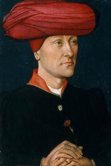 Portrait of a Man in a Chaperon. Creator: Netherlandish Painter (1440-50).