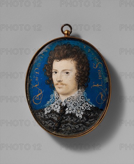 Portrait of a Young Man, Probably Robert Devereux (1566-1601), Second Earl of Essex, 1588. Creator: Nicholas Hilliard.