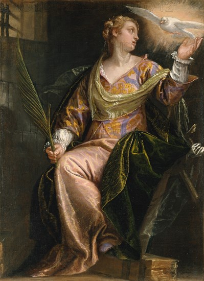 Saint Catherine of Alexandria in Prison, ca. 1580-85. Creator: Paolo Veronese.