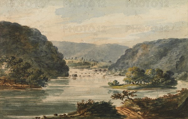 A View of the Potomac at Harpers Ferry, 1811-ca. 1813. Creator: Pavel Petrovic Svin'in.