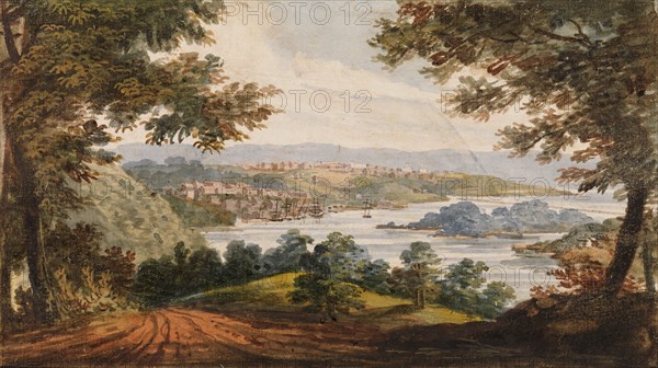 Washington and Georgetown from the Alexandria Road, 1811-ca. 1813. Creator: Pavel Petrovic Svin'in.