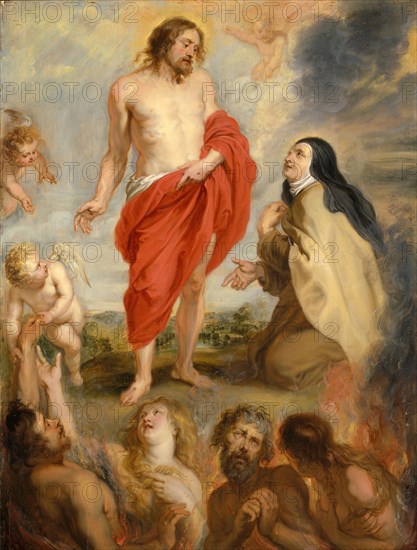 Saint Teresa of Ávila Interceding for Souls in Purgatory. Creator: Workshop of Peter Paul Rubens (Flemish, Siegen 1577-1640 Antwerp).