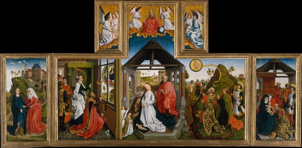 The Nativity, mid-15th century. Creator: Workshop of Rogier van der Weyden (Netherlandish, Tournai ca. 1399-1464 Brussels).