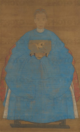 Portrait of an Old Lady, dated "xinyou" (1561 or 1621?). Creator: Ruan Zude.