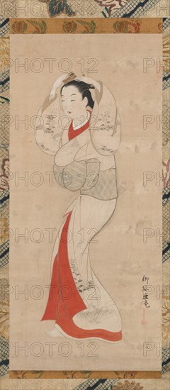 Standing Woman, 1740s. Creator: Ryukado.