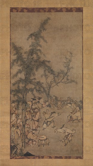 Seven Sages of the Bamboo Grove, 1550s. Creator: Sesson Shukei.