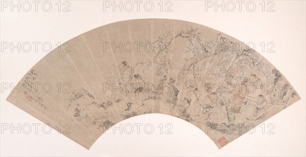 The Peach and Plum Garden, dated 1879. Creator: Sha Fu.