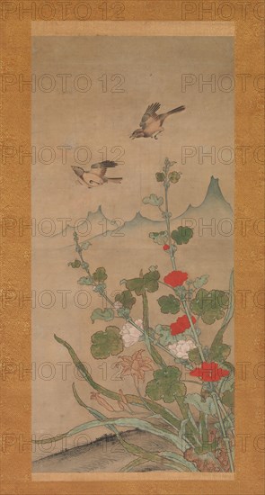 Birds and Flowers of Summer and Autumn, mid-16th century. Creator: Shikibu Terutada.