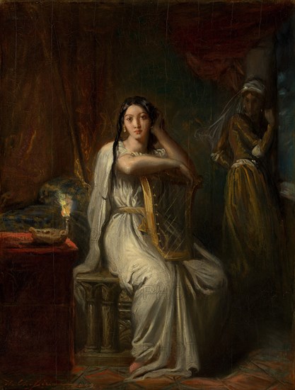 Desdemona (The Song of the Willow), 1849. Creator: Theodore Chasseriau.