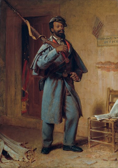 A Bit of War History: The Recruit, 1866. Creator: Thomas Waterman Wood.