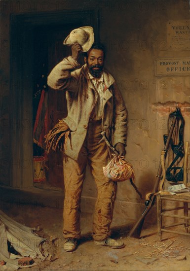 A Bit of War History: The Contraband, 1865. Creator: Thomas Waterman Wood.