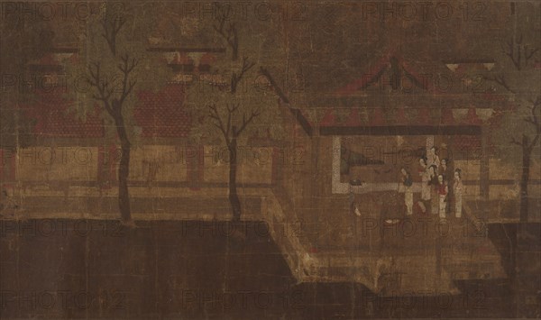 Pavilion with Figures. Creator: Unknown.