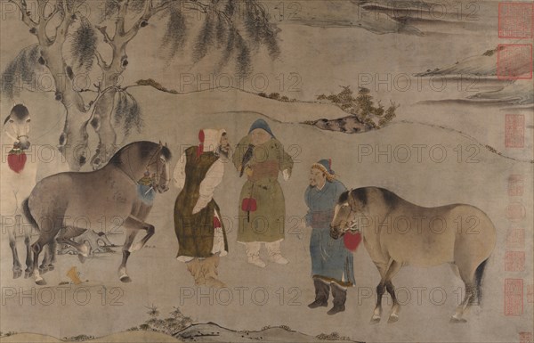 Six Horses, 13th-14th century. Creator: Unknown.