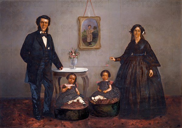 [Family Portrait], ca. 1855. Creator: WL Germon.