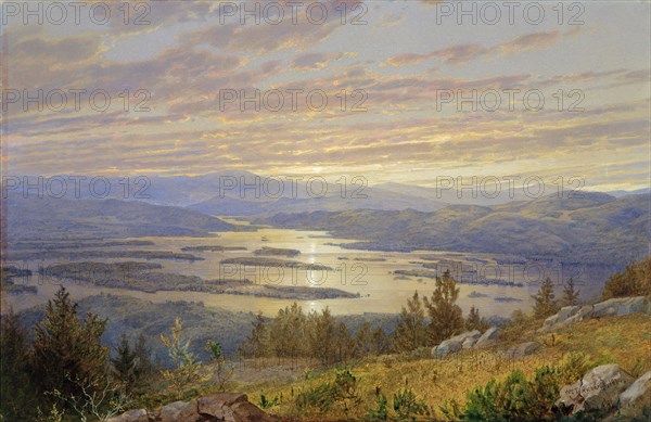 Lake Squam from Red Hill, 1874. Creator: William Trost Richards.