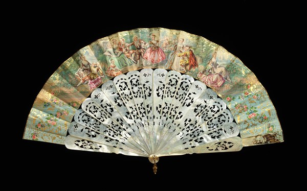 Fan, 1860-70. Creator: Unknown.