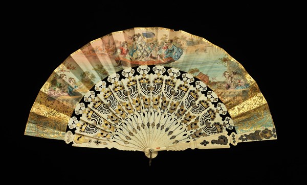 Fan, 1860-70. Creator: Unknown.