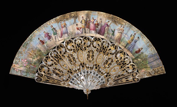 Fan, 1855-65. Creator: Unknown.