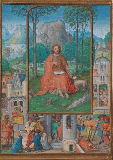 Manuscript Illumination with Scenes from the Life of Saint John the Baptist, ca. 1515. Creator: Gerard Horenbout.