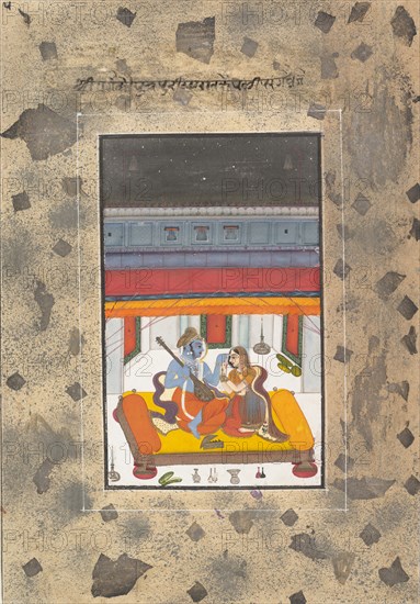 Puriya Ragaputra: Page from the Dispersed "Boston" Ragamala Series..., ca. 1760. Creator: Unknown.