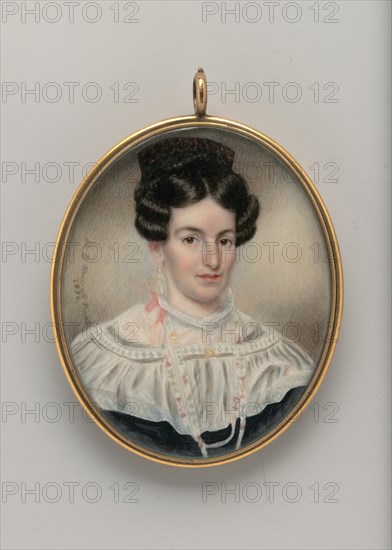 Portrait of a Lady, 1834. Creator: Moses B Russell.