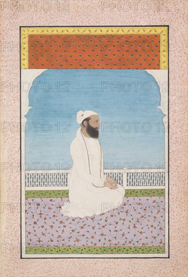 A Holy Man Seated on a Terrace, ca. 1850. Creator: Unknown.