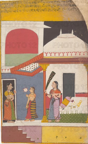 Page from a Dispersed Ragamala Series (Garland of Musical Modes), ca. 1710. Creator: Unknown.