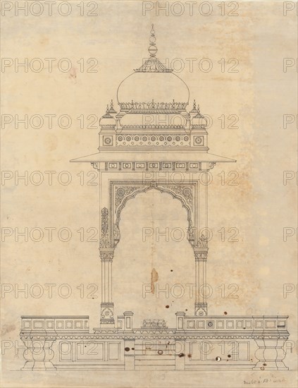 Domed Pavilion, ca. 1830. Creator: Unknown.