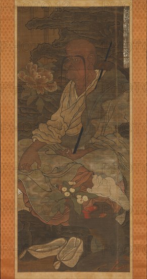 Arhat from a series of sixteen Arhats, 14th century. Creator: Unknown.