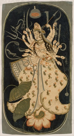 Mahadevi, the Great Goddess , ca. 1725. Creator: Unknown.