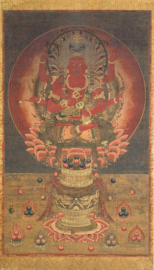 Aizen Myoo, 14th century. Creator: Unknown.