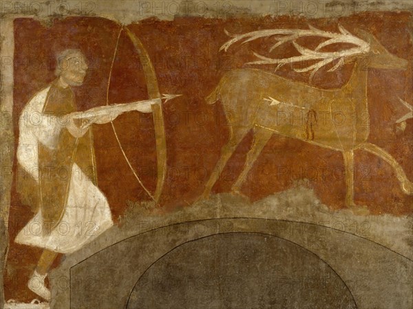 Hunting Scene, first half 12th century (possibly 1129-34). Creator: Unknown.