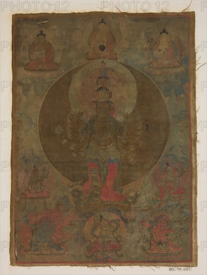 Panel from Painting of a Thousand-Armed Guanyin, date unknown. Creator: Unknown.