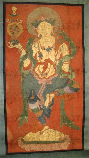 Buddhist Attendant, Possibly a Dakini , late 18th century. Creator: Unknown.