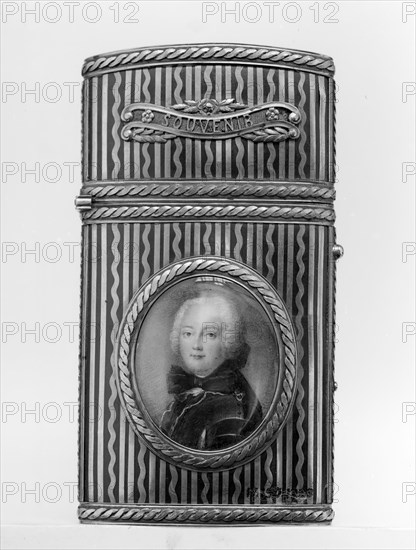 Souvenir with portrait of a man, 1779-80. Creator: Unknown.