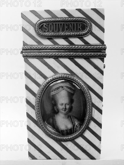 Souvenir with portrait of a woman, 1775-85. Creator: Unknown.