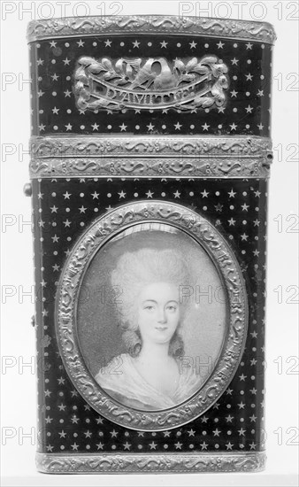 Souvenir with portrait of a woman, 1789. Creator: Unknown.