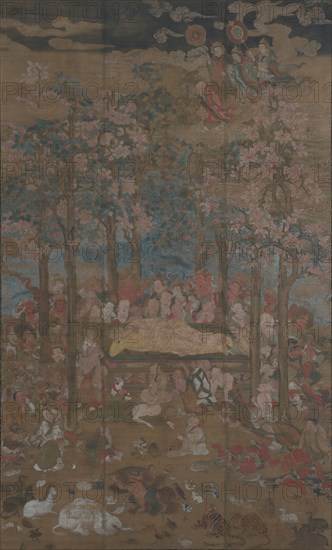 Death of the Historical Buddha (Nehan-zu), 15th century. Creator: Unknown.