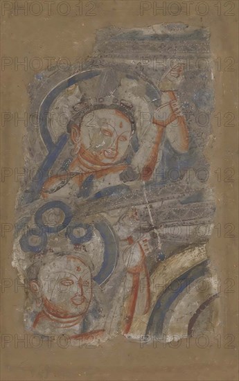 Two Bodhisattvas, ca. 6th-7th century. Creator: Unknown.