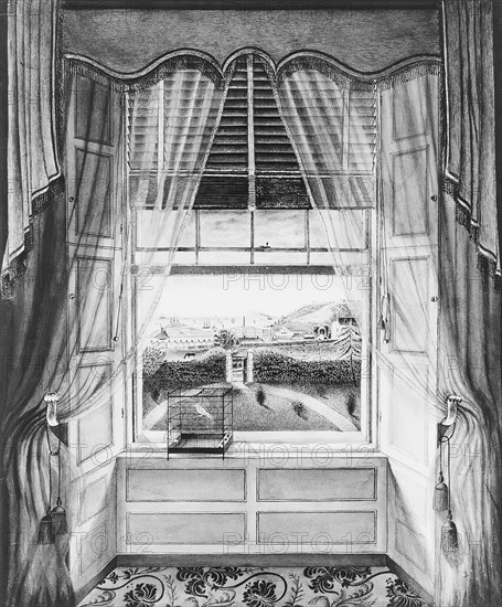 View from the House of Henry Briscoe Thomas, Baltimore, ca. 1841. Creator: Unknown.