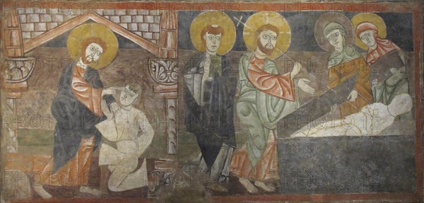 The Healing of the Blind Man and the Raising of Lazarus, first half 12th century (possibly 1129-34). Creator: Unknown.