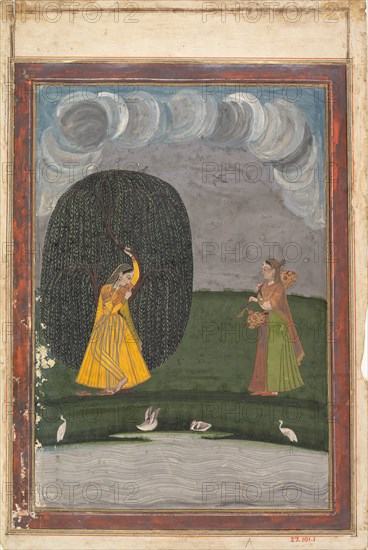 Illustration from a Ragamala Series (Garland of Musical Modes), late 18th century. Creator: Unknown.