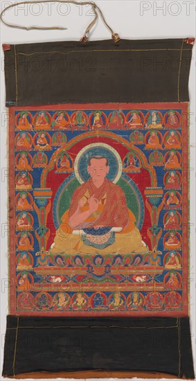 Portrait of Munchen Sangye Rinchen, the Eighth Abbot of Ngor Monastery, late 16th century. Creator: Unknown.
